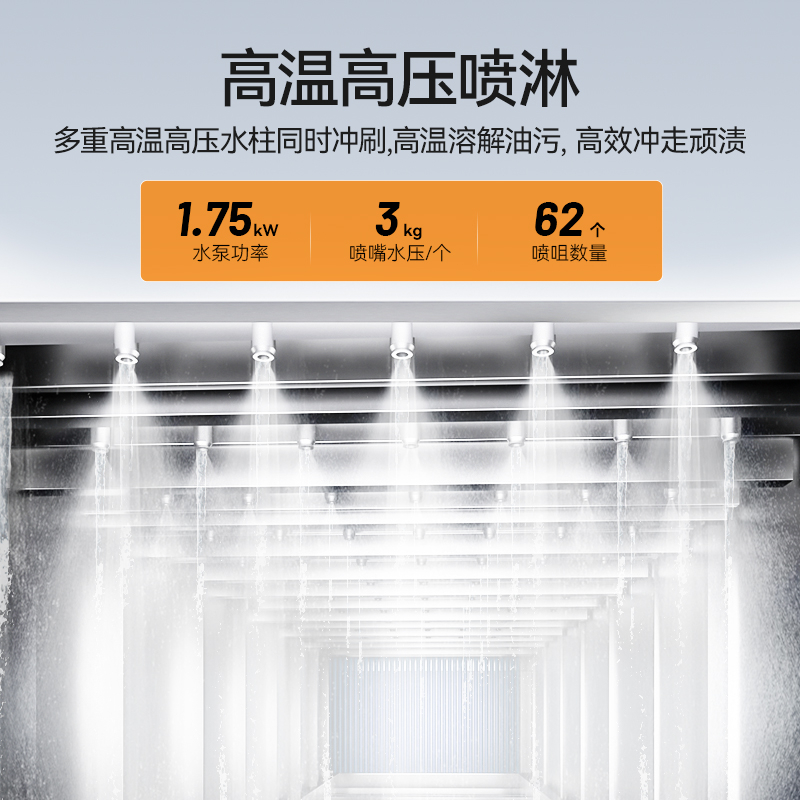 快三导师带计划赚钱旗舰款5.9m平放式双缸双喷淋双烘干洗碗机