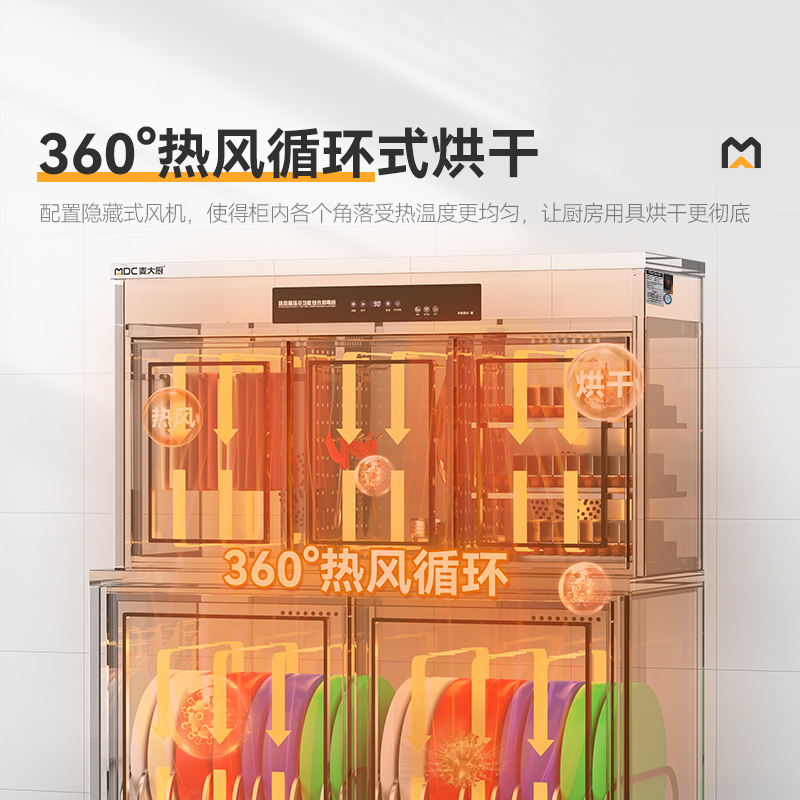 快三导师带计划赚钱智能款五门厨房用具组合臭氧紫外线热风循环消毒柜    