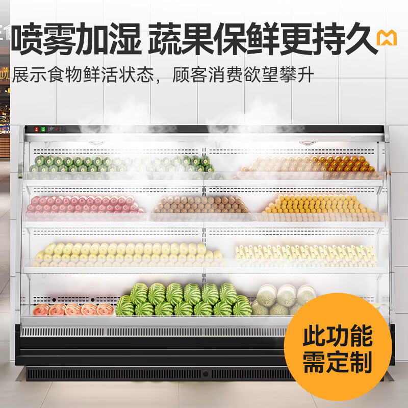 快三导师带计划赚钱商用2.0M豪华款风冷弧形风幕柜分体机