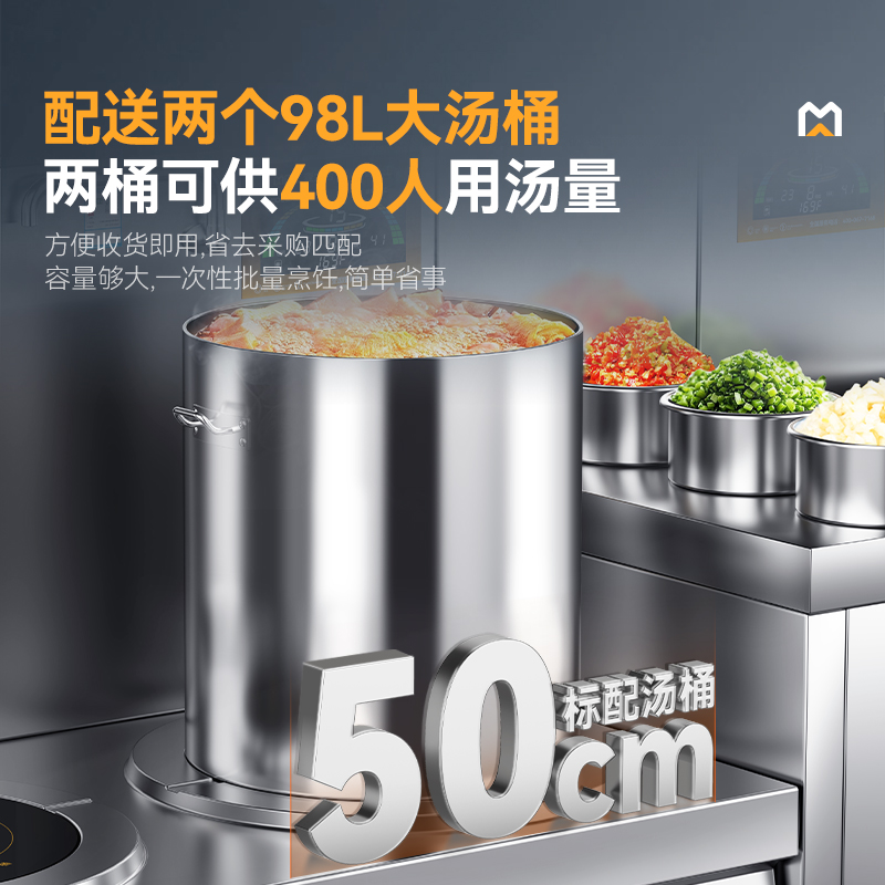 快三导师带计划赚钱大功率12KW商用双头低汤炉学校单位食堂厨房设备