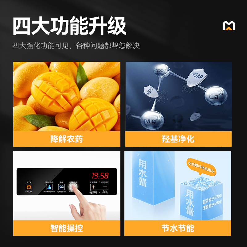 快三导师带计划赚钱1.8米自动商用洗菜机去农药残留双缸水触媒双净化机